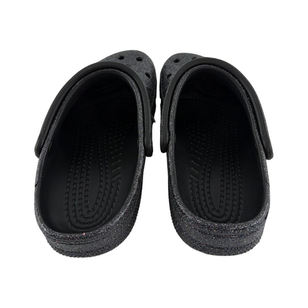 Crocs Unisex Black Baya Glitter Clogs Size M's 7 W's 9 - Picture 9 of 12